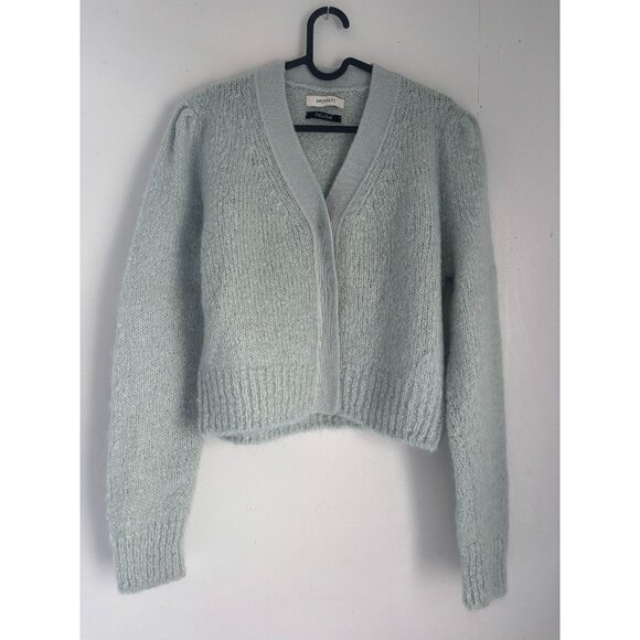 Amomento Mohair Grandma Cardigan in Mint (Light Blue), Size 1 (small), Like New - Picture 1 of 4